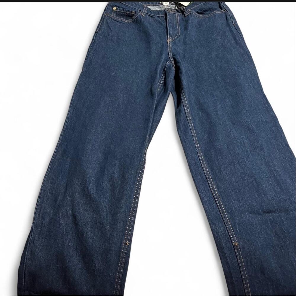 Kate Spade x Target Loose Fit Raw Hem Jeans Size 2 Limited Edition Baggy Boho
